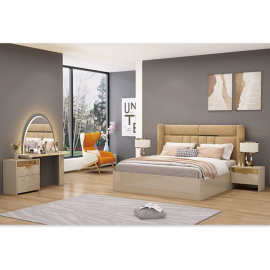 工厂直销现代卧室家具组合套装主卧床衣柜全屋极简家私套房五件套