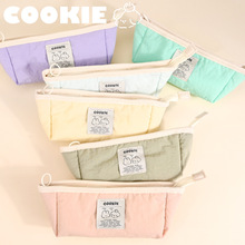 新款定制2025软乎乎云朵笔袋学生大容量拉链笔盒ins高颜值铅笔袋