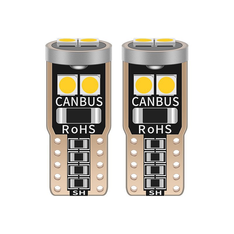 Comercio exterior caliente automóvil brillante T10 - 3030 - 6SMD luz de ancho W5W lámpara de licencia luz de lectura lámpara de puerta sin electrodos