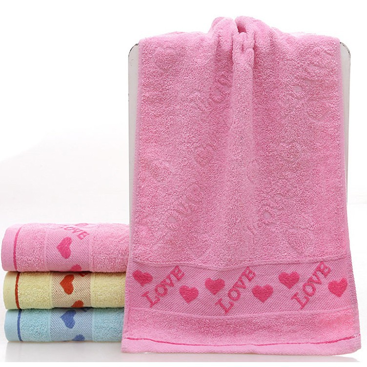 LOVE 타월 핑크