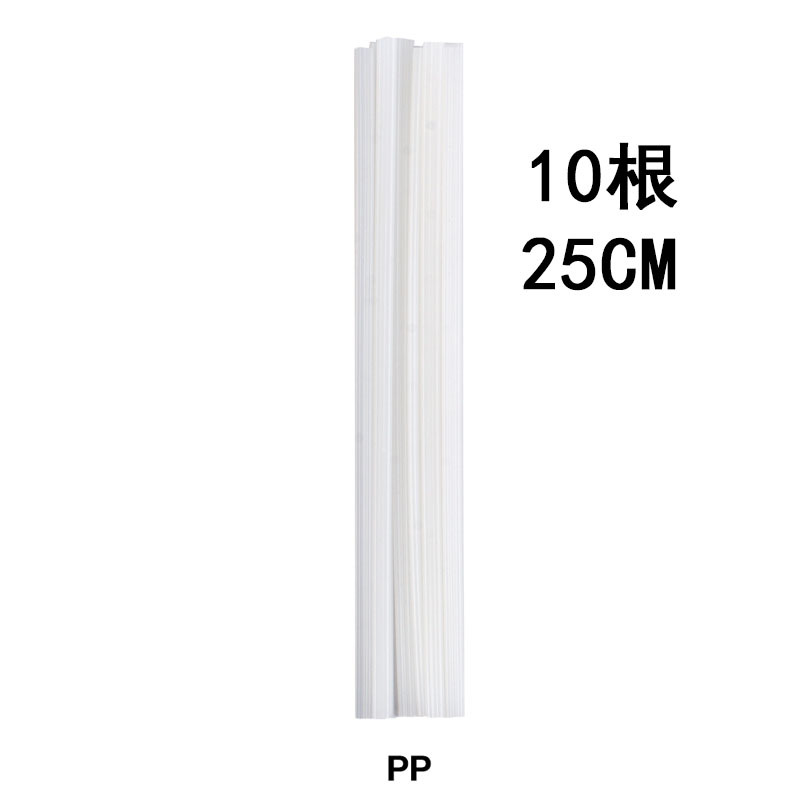 Electrodo de soldadura de plástico de color para reparación de parachoques de automóviles PP / PE / ABS / PVC blanco y negro electrodo plano de doble hebra image 16