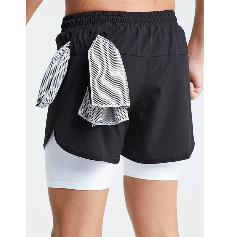 Fake Two-piece Running Shorts 8