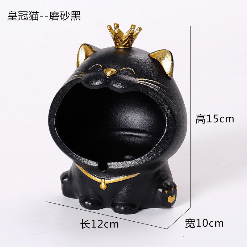 灰皿、リビングルーム、漫画の猫、高級、インターネット有名人、セラミック製大型灰皿、車載用、高級、雰囲気のある、高級品|undefined