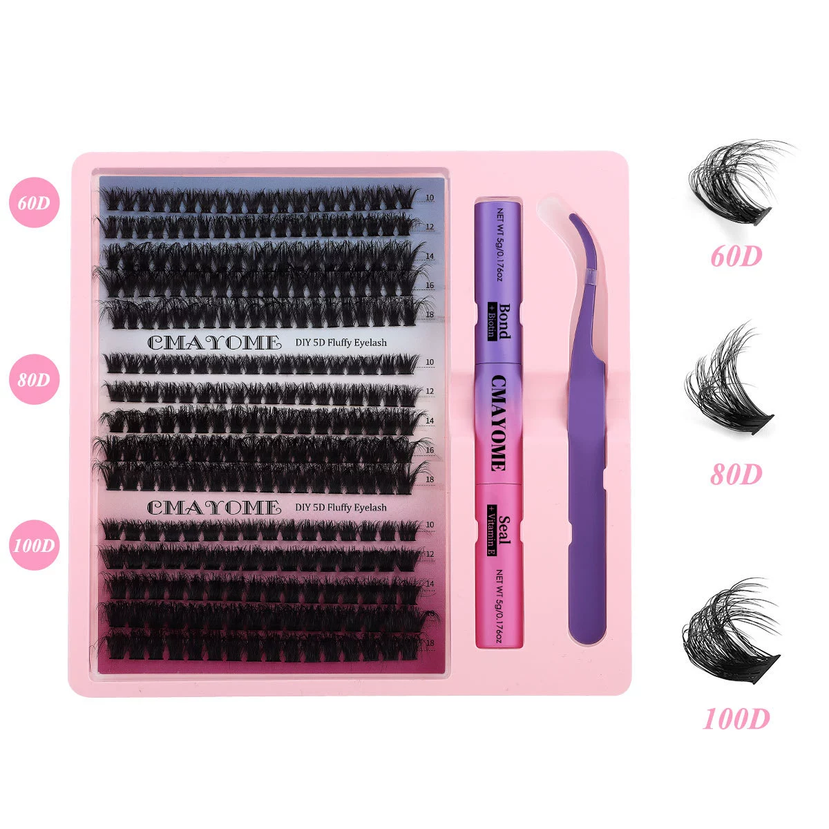 False eyelashes, dense set, (Cross-border trading), separate tufts of eyelashes
