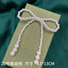 Fashionable earrings from pearl, cute clothing, decorations with bow, internet celebrity