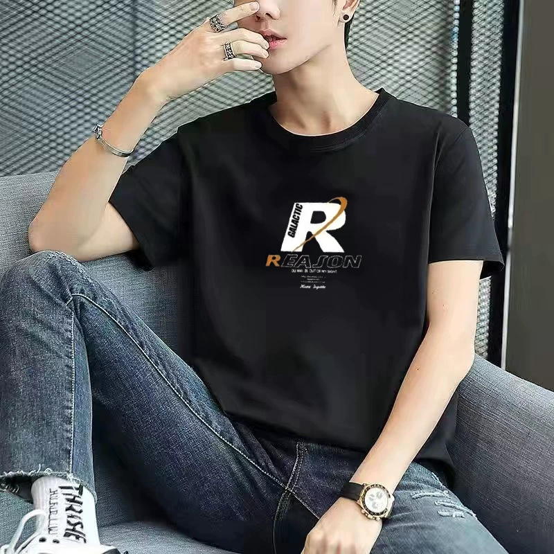 2025 мужская футболка с коротким рукавом летняя нижняя рубашка с круглым вырезом