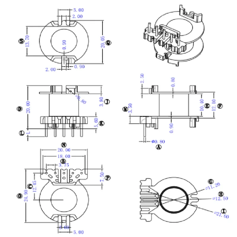 RM10 трансформер скелет RM10 Baicalwood Skeleton RM10 вертикальный скелет BOBBIN 5-0X20