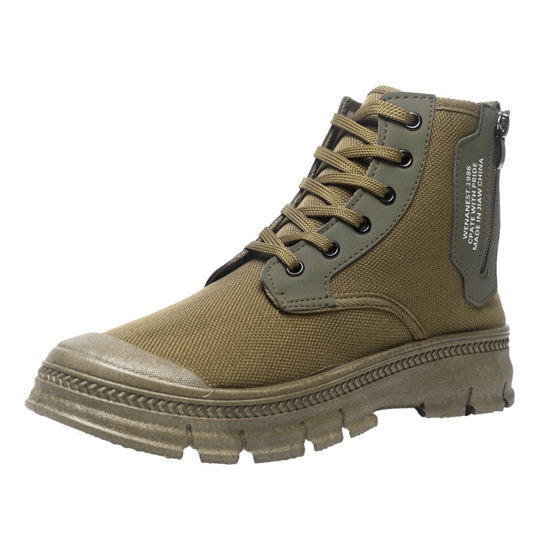 Zapatos de seguro laboral, cremallera alta, antideslizante y resistente al desgaste, botas martin, construcción de zapatos de trabajo de montañismo, zapatos de montañismo keen, hombre image 6