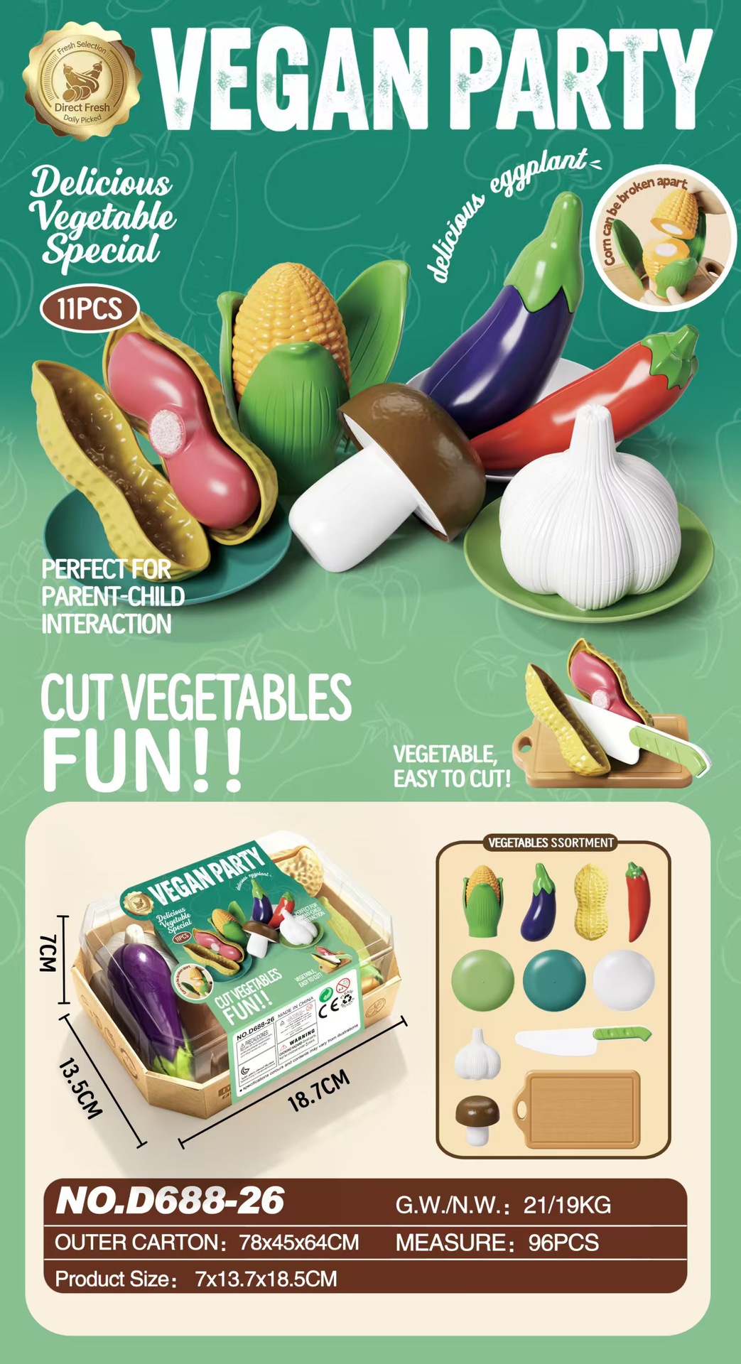 Comercio exterior para niños simulación de alimentos Durian manzana sandía plátano juego de frutas y verduras cortadas juguetes caseros
