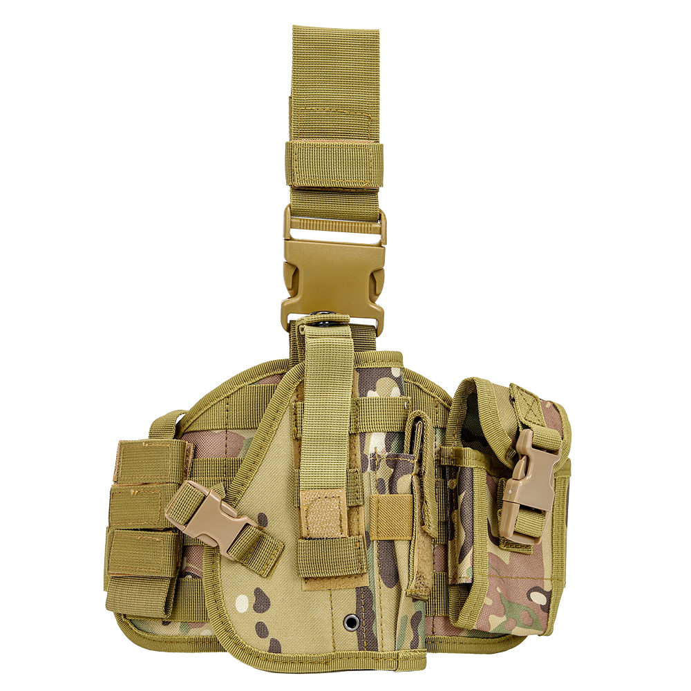 Bolsa para pistola de entrenamiento para deportes al aire libre, ventilador militar, funda táctica de camuflaje, funda de extracción rápida, funda combinada tornado