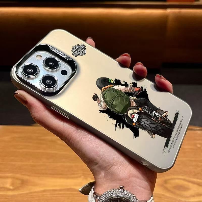 Nuevo chico motociclista para iPhone 16 funda para teléfono móvil Apple 15promax/14 /13pro12 Europa y América 11