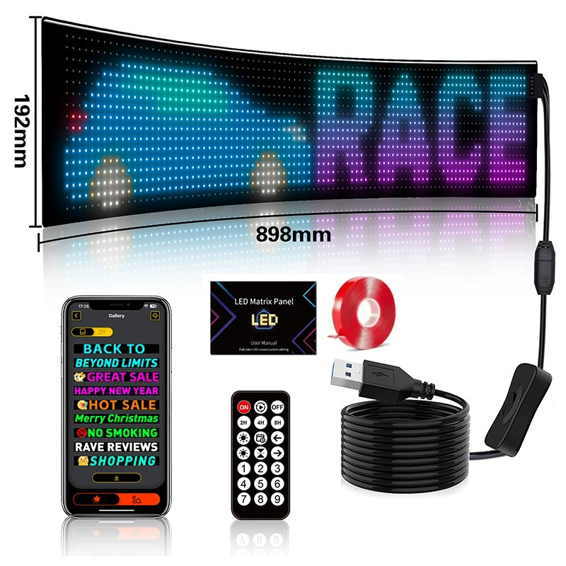 16*64 스크린(:9.2*37.4cm) APP+리모컨