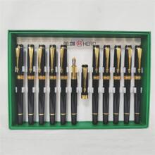 HERO英雄钢笔6193金夹宝珠笔签字笔银夹弯尖美工笔商务办公可刻字