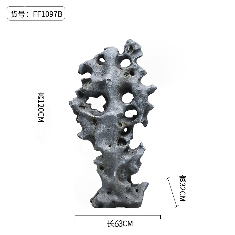 Taihu piedra decoración piso nuevo chino suave decoración interior patio paisaje tiro apoyos decoración simulación Taihu piedra