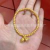 Gold bracelet, round glossy starry sky, wholesale, dragon and phoenix