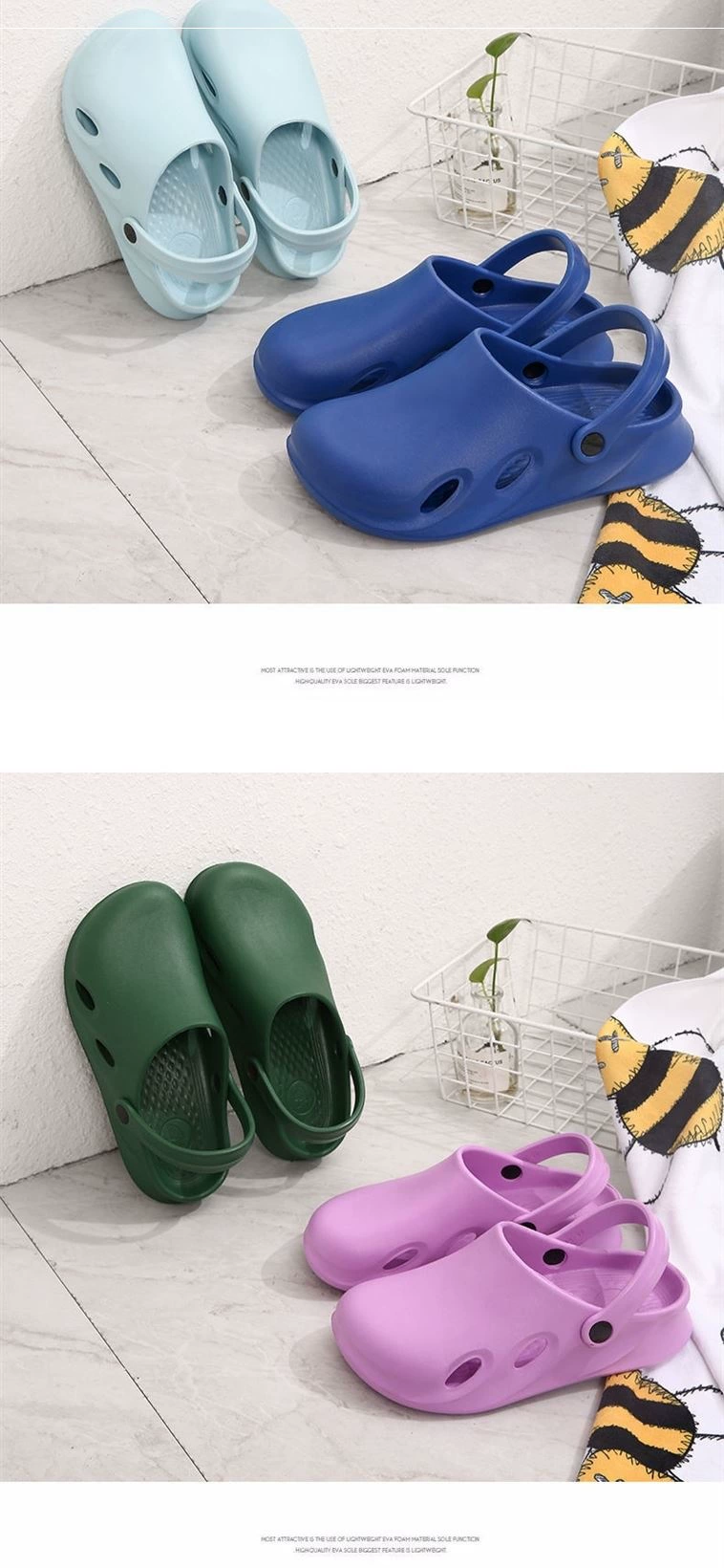 Surgical shoes, operating room slippers, women's medical non-slip toe-toe doctor and nurse monitoring room experimental hole-in-the-wall shoes