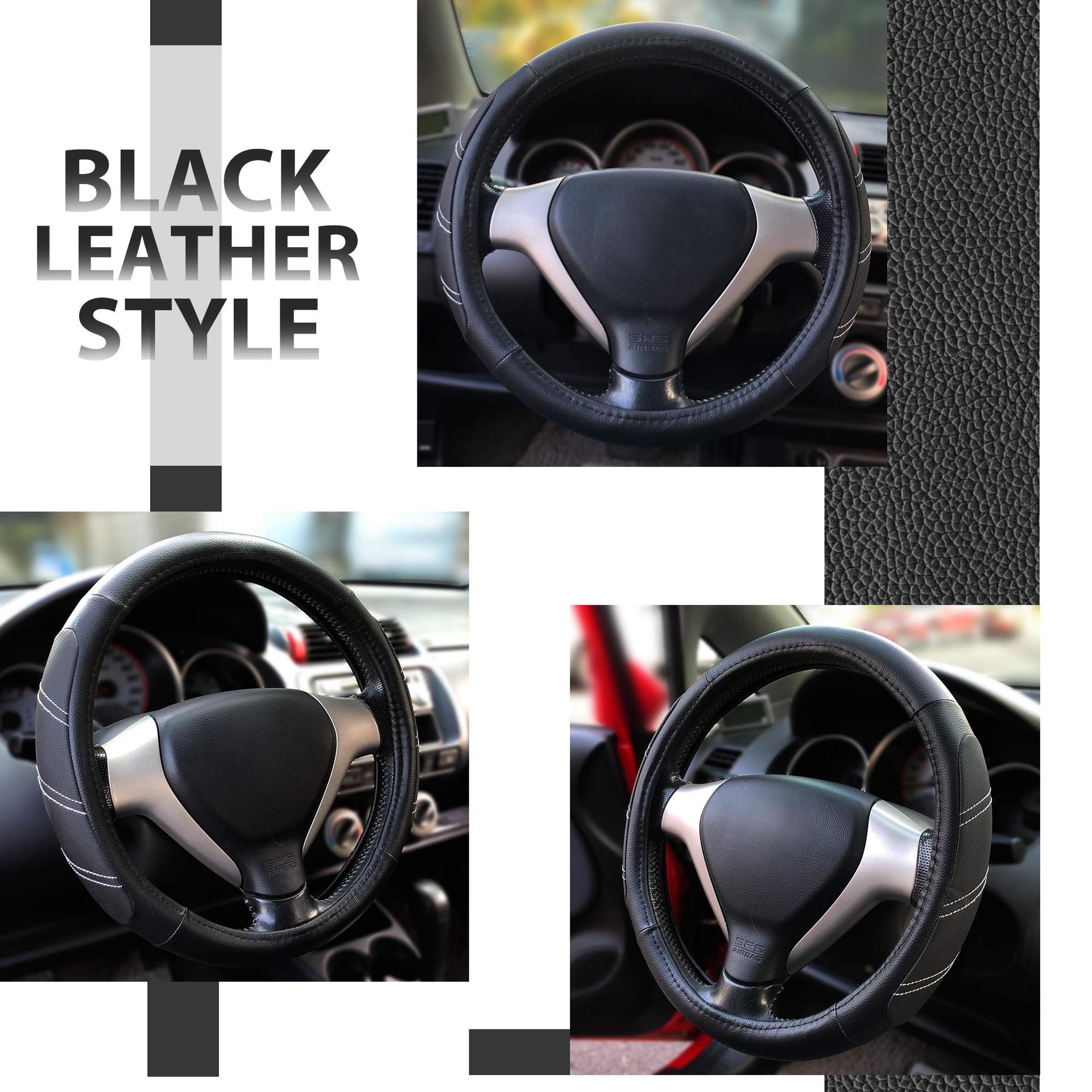 Car steering wheel cover leather elastic handle cover without inner ring Four Seasons universal car accessories car handle cover