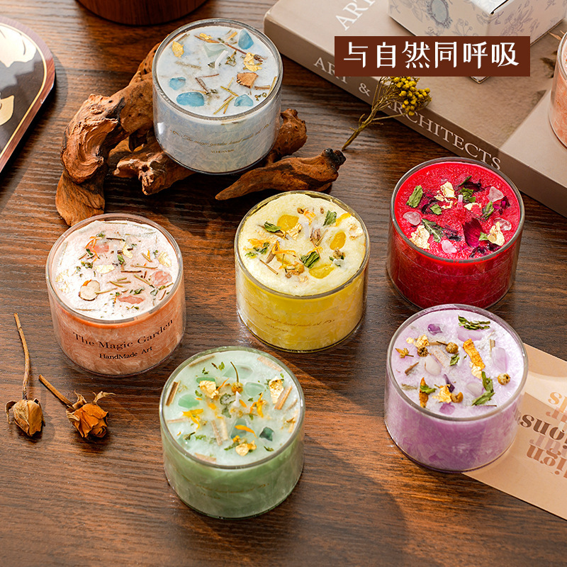 Smokeless Aromatherapy Candle Cup for Home Bedroom Romantic Gift Essential Oil Aromatherapy Indoor Soy Wax Scented Candle