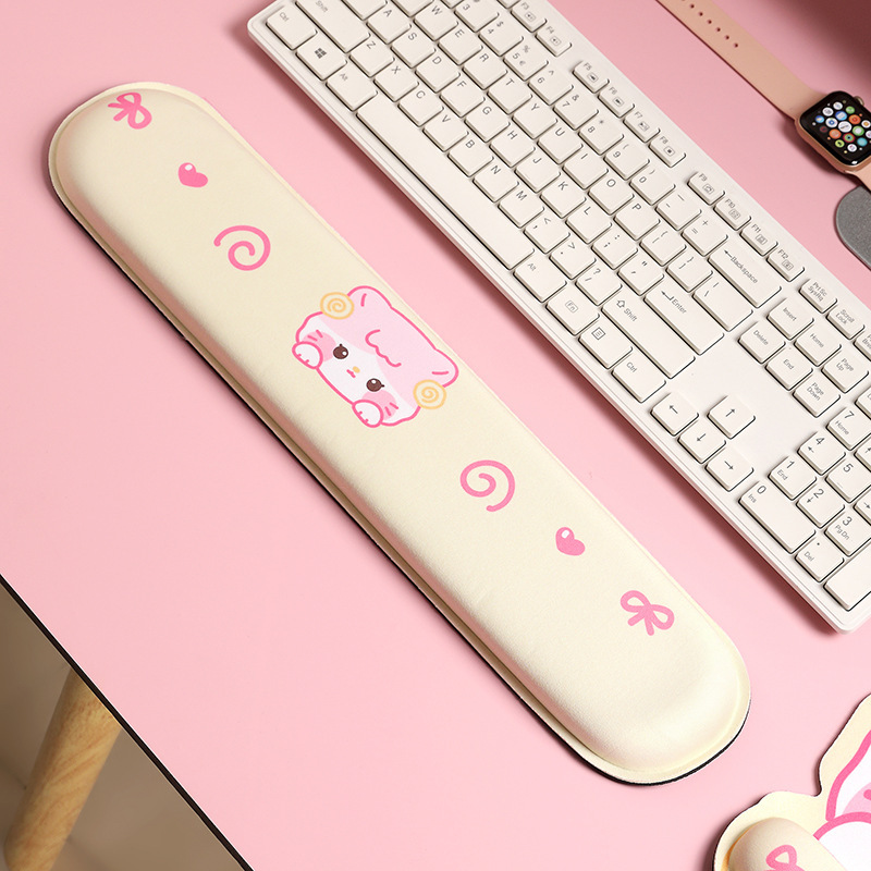 Nuevo ins lindo cartón de dibujos animados oso muñeca almohadilla de ratón para hombres y mujeres de oficina almohadilla de ratón para computadora soporte de teclado suave