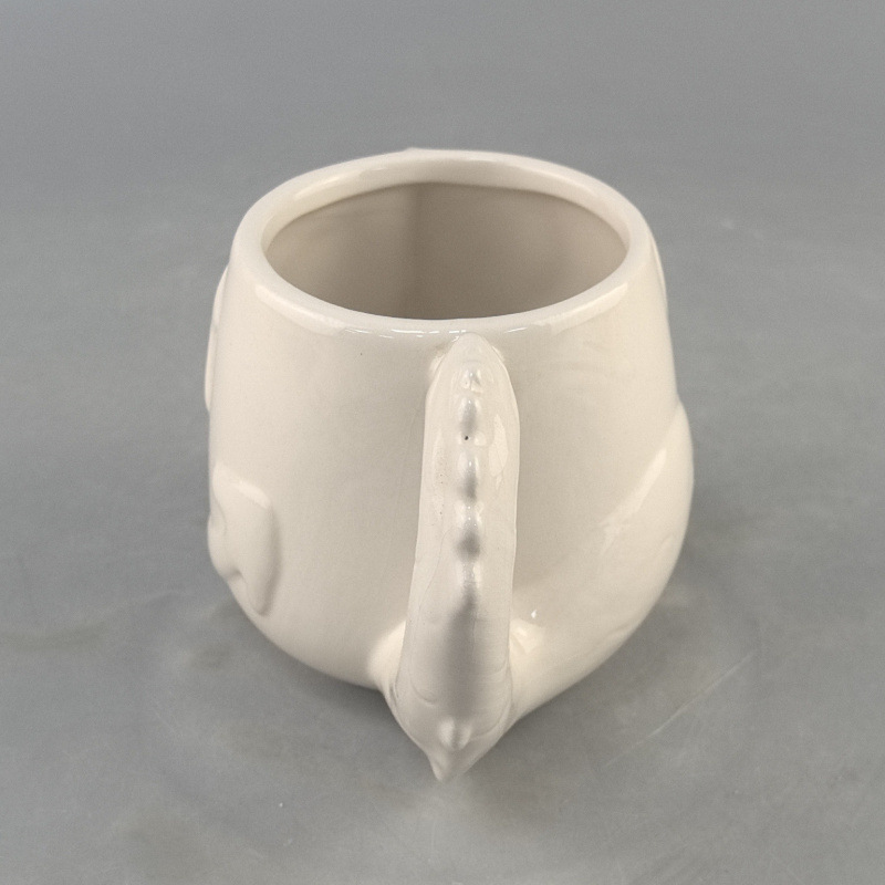 Cerámica DIY33D Dinosauro en forma de taza ins taza adorable alto valor con pigmento puede pintarse agua potable