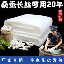 桐乡国标特级纯手工100%桑蚕丝被双宫长丝春秋冬被加厚婚被子母被