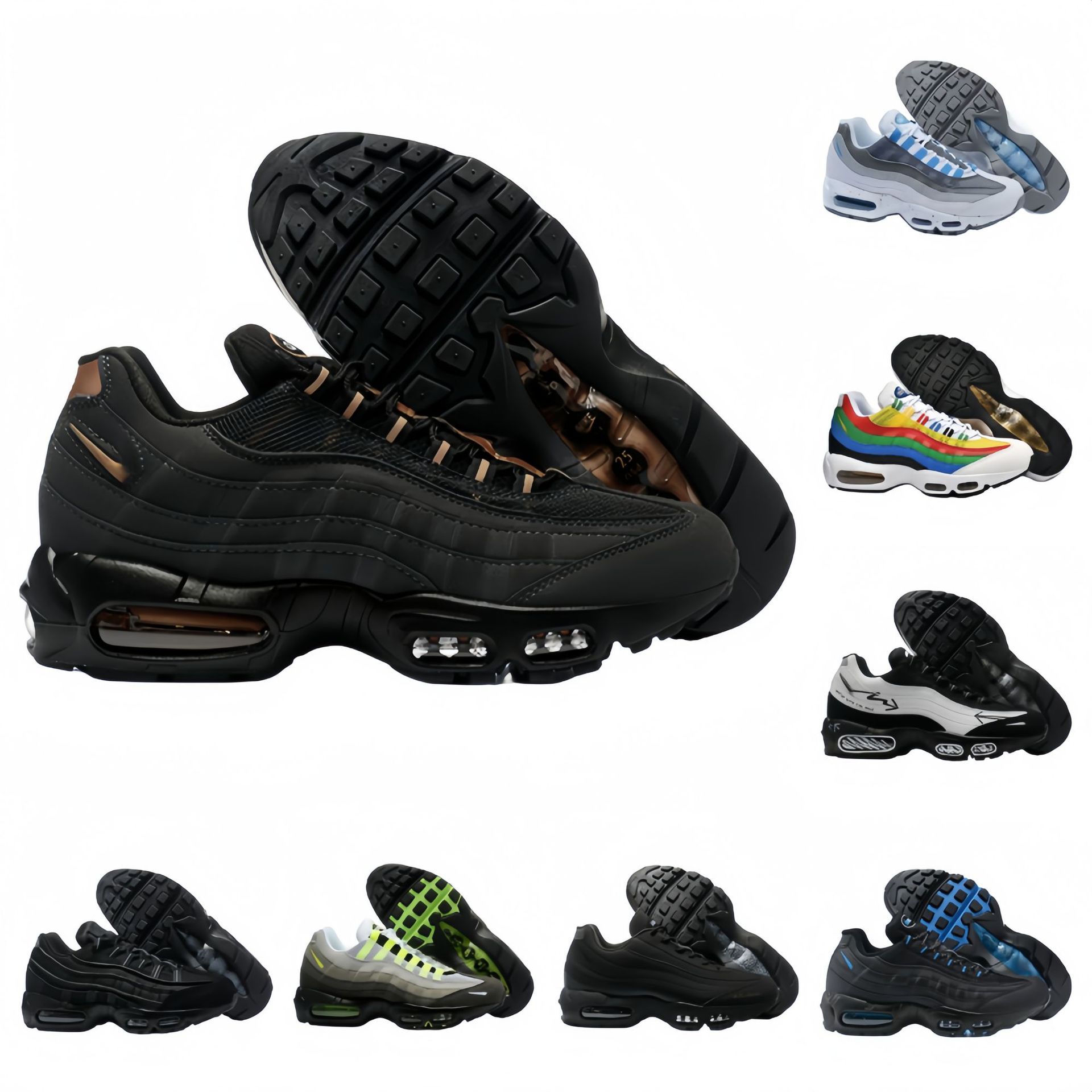 Europa estación Max 95 zapatos de aire 3m zapatos deportivos reflectores para hombres y mujeres amortiguadores zapatos de correr casuales de baja altura comercio exterior transfronterizo