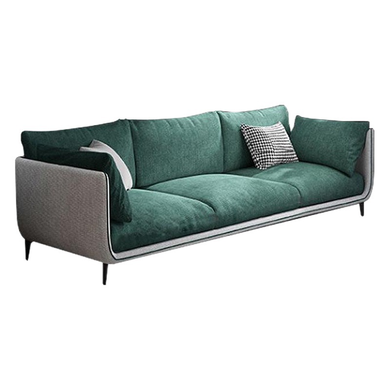 Sofá de ocio italiano minimalista hogar pequeño apartamento sala de estar muebles Four Seasons Universal fila recta algodón Lino sofá de tres asientos