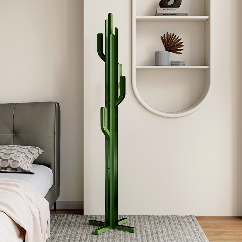 Cross-Border Disassembly and Assembly of Simple Cactus Clothes Drying Rack Floor-Standing Bedroom Clothes Hanger Home Living Room Iron Vertical Coat Rack