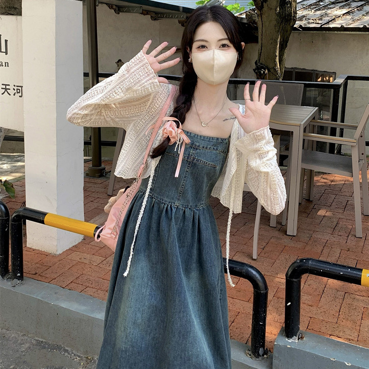 M-4XL 大きいサイズ カーディガン ワンピース