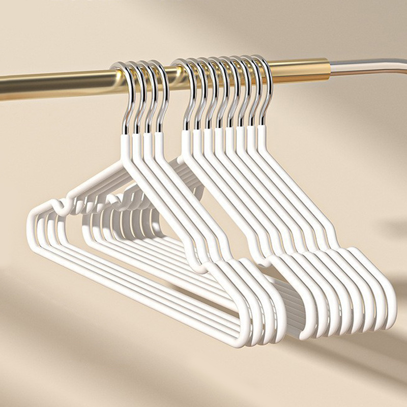 Percha de ropa doméstica gruesa percha de resina esmerilada percha de ropa para adultos percha de ropa anti-deslizante sin marcas percha de ropa para niños