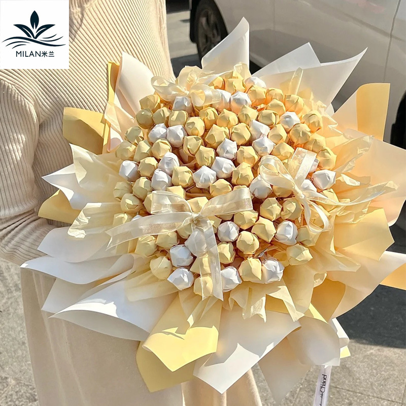 Día DE LOS NIÑOS Lollipop flor hueso snack Candy Bouquet embalaje arreglo de flores fijo artefacto hecho a mano material de bricolaje