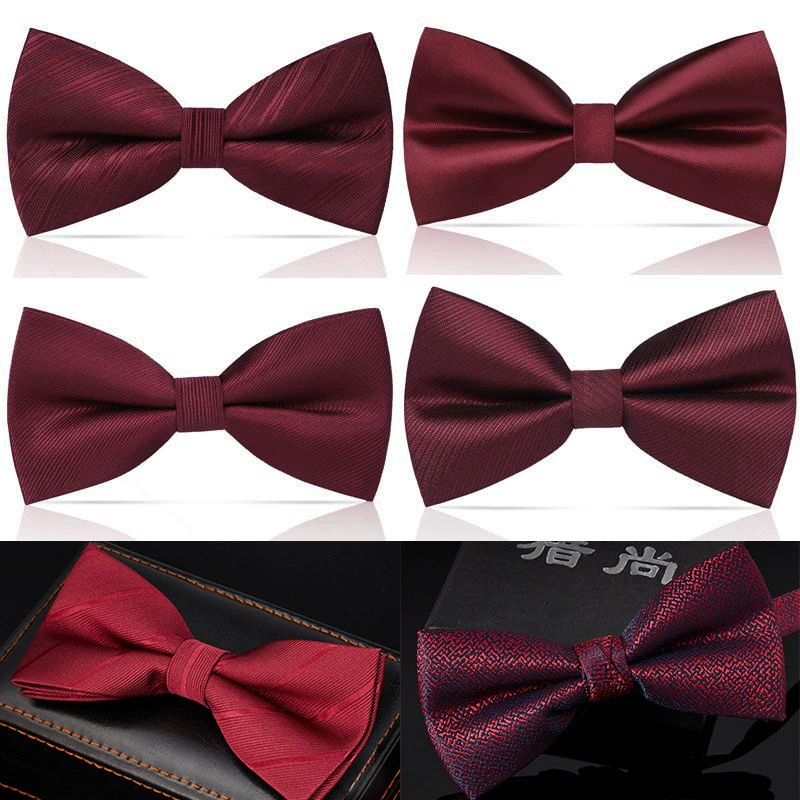 Красный винно-красный жених, жених, галстук-бабочка, мужчина, свадебная мода, свадьба, корейский костюм, лук, женский прилив