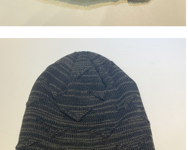 Cappello Cappello alla moda lavorato a maglia Cappello di lana Inverno Velluto caldo AB Filato Gancio Manica Protezione per le orecchie Cappello da esterno da uomo_voghion.com