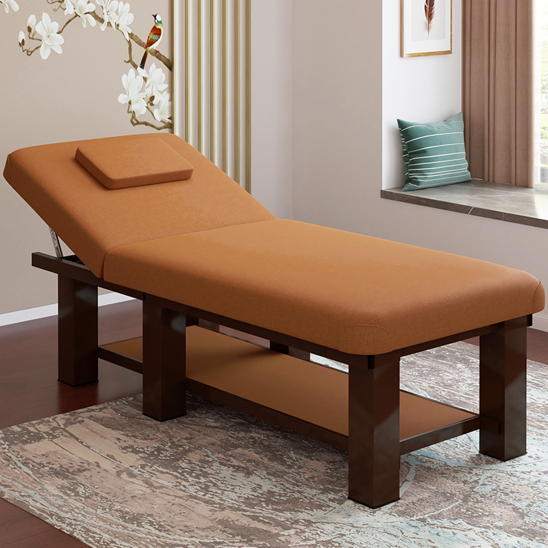 Cama de belleza, sala de belleza, cama de masaje especial, cama de fisioterapia doméstica con agujeros bordados, cama de moxibustión, cama de masaje