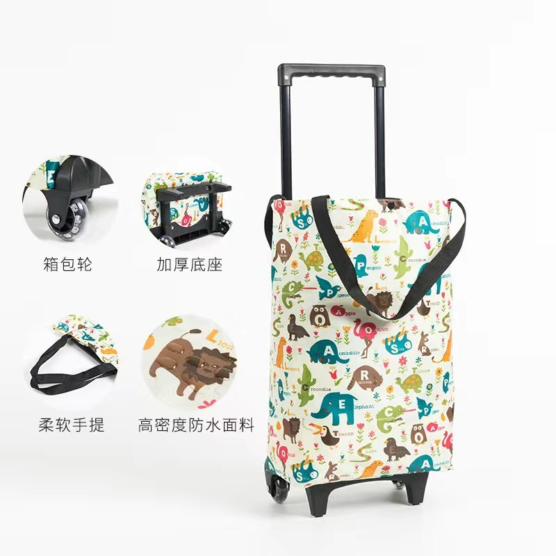 Carrito de compras portátil, carro de compras plegable universal, carro de compras con ruedas, remolque de mano para el hogar.