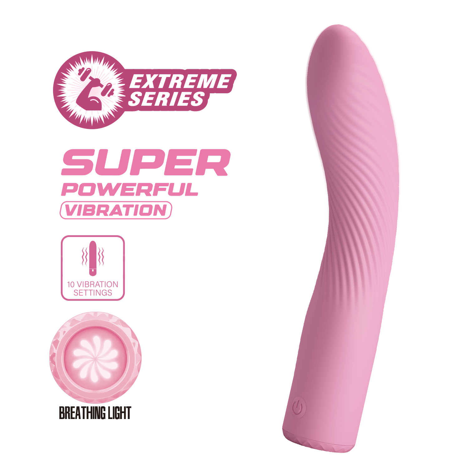 Rechargeable Vibrator With 10 Vibration Modes For Women_voghion.com