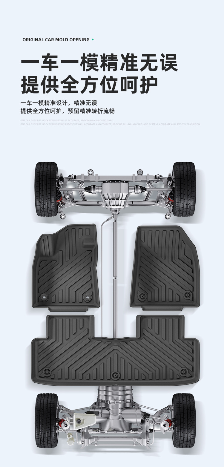 Suitable for 25 Models of Mg Es5/26 Models of Mg 4X Car-Specific Tpe Floor Mats and Trunk Mats