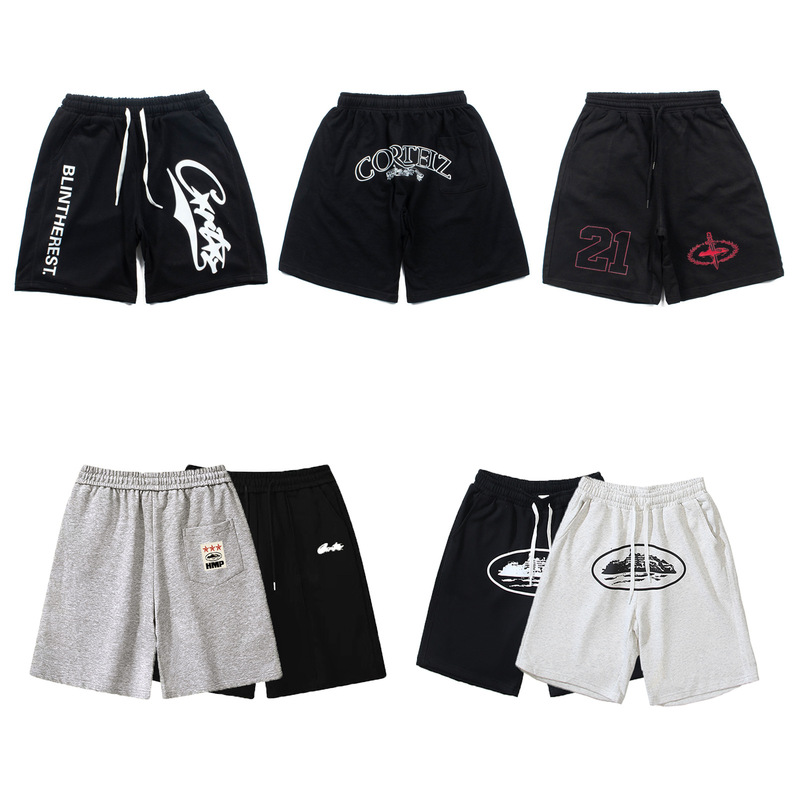American Cross-Border Trendy Brand Corteiz Alcatraz Print Pants Men's High Street Casual Sports Shorts American Cross-Border Trendy Brand Corteiz Alcatraz Print Pants Men's High Street Casual Sports Shorts