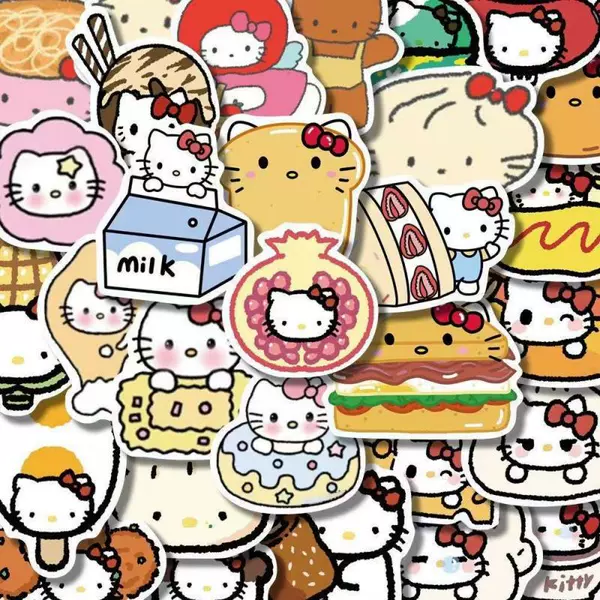 Gourmet Cat Type A 100 sheets (waterproof stickers)
