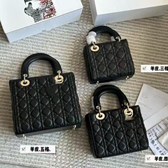 小香风包包女2025新款高级感潮牌戴妃包时尚通勤菱格手提包斜挎包