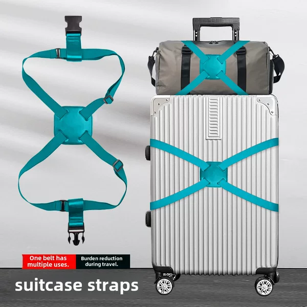 Luggage 8-word strap multifunctional suitcase anti-fall elastic strap printing elastic 8-word strap