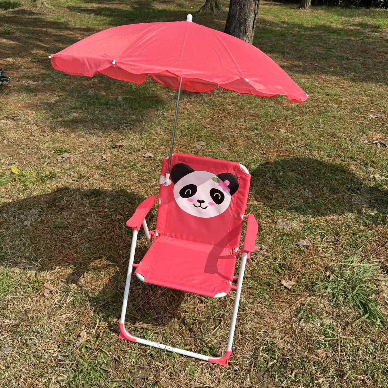 Silla de playa para niños silla plegable para niños portátil camping al aire libre picnic pescar frente al mar paraguas protector solar frente al mar