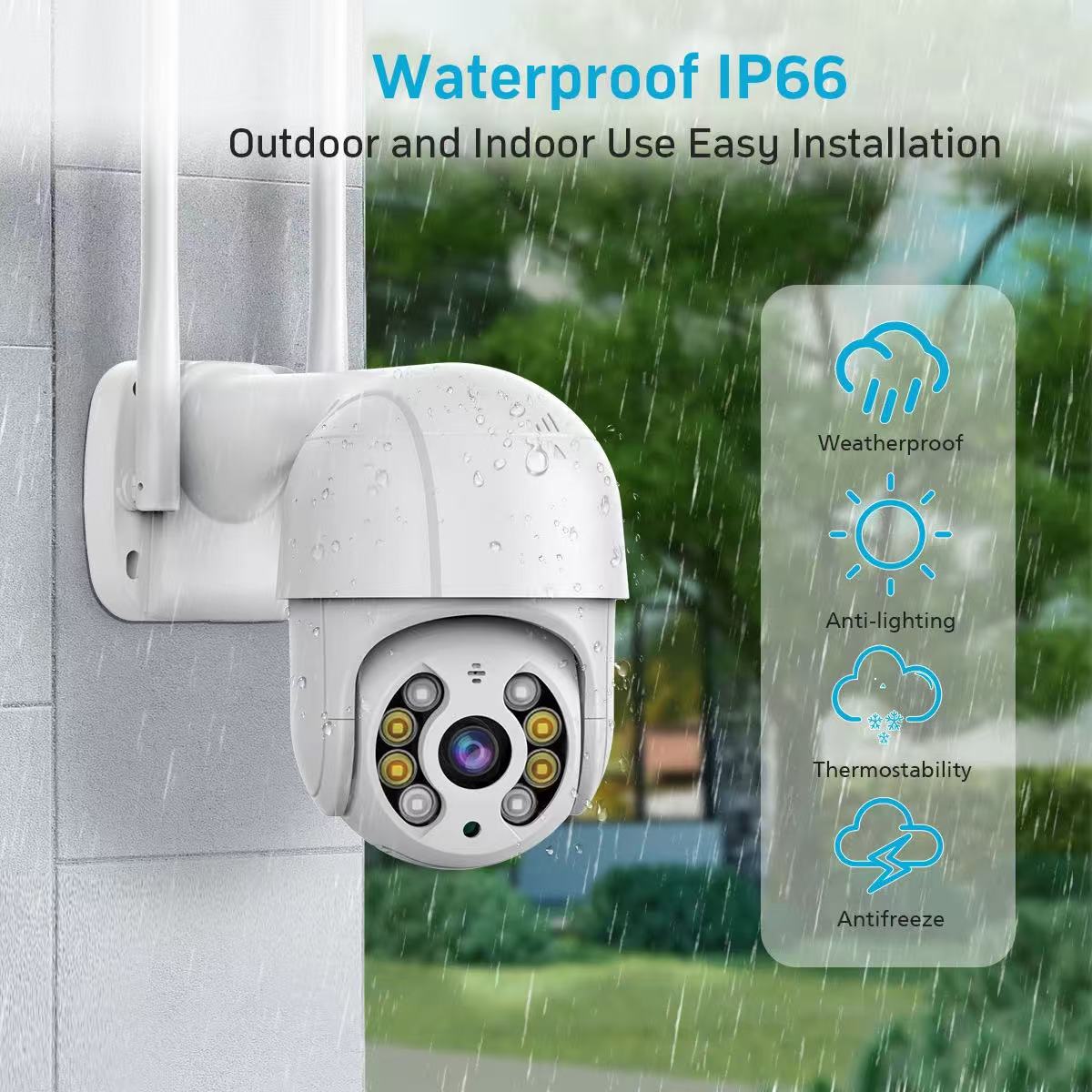 ICSEE Xiongmai A8 Wireless wifi camera dual-light night vision mobile phone remote monitoring camera for home outdoor use Item Picture