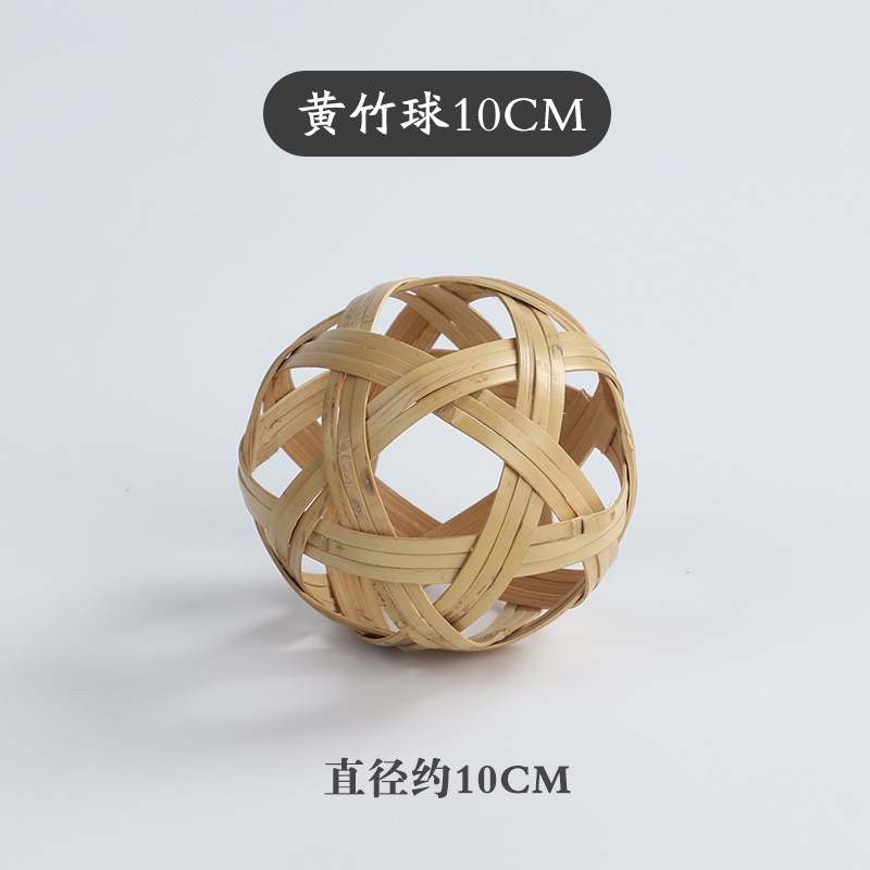 竹編み竹ボール、手作り竹球、天然竹工芸品、竹工芸品、竹製小竹球、写真撮影用装飾品|undefined
