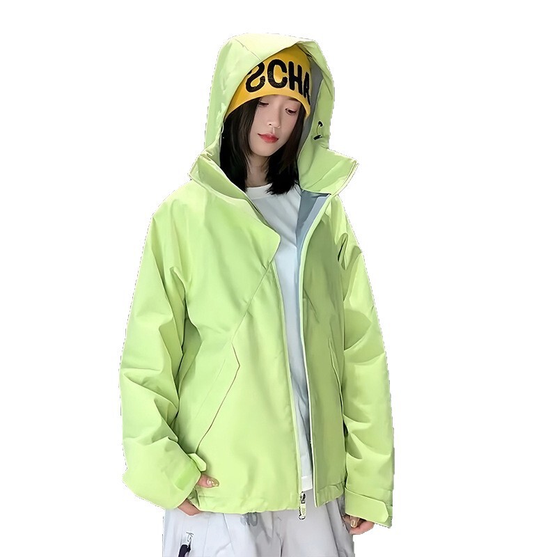 啄木鸟蓝色冲锋衣女春秋2025新款户外小个子巨好看秋运动防风外套|undefined