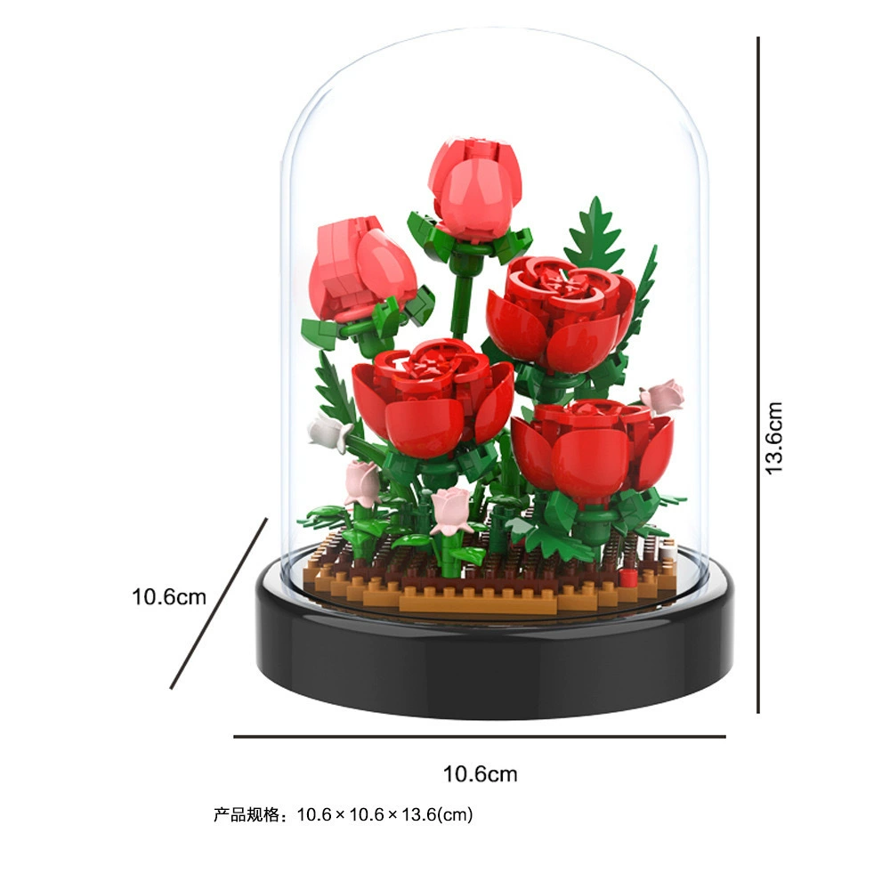 Constructor Lego Sunflower Micro Building Kit, Lighted Dome Display, Multi-Color Variants
