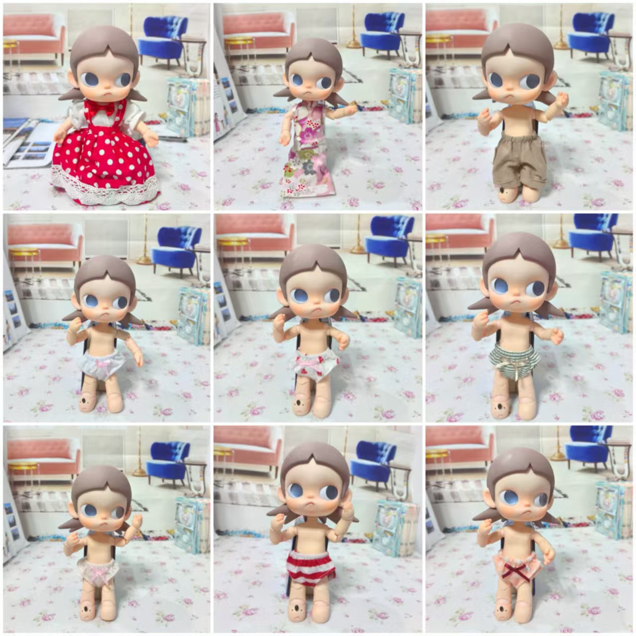 Bubble Mart Zsiga's Dream Place Baby Clothes Bjd 1/8 Points 20cm Movable Doll Sister Gazi Clothes Set