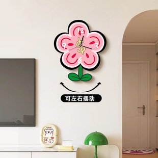 ✄ Rich People Spend Money on Clocks, Wall Clocks, Living Room 2025 New Creative Dopamine Internet Celebrity Clocks, Wall Decoration Paintings, Wall Clocks