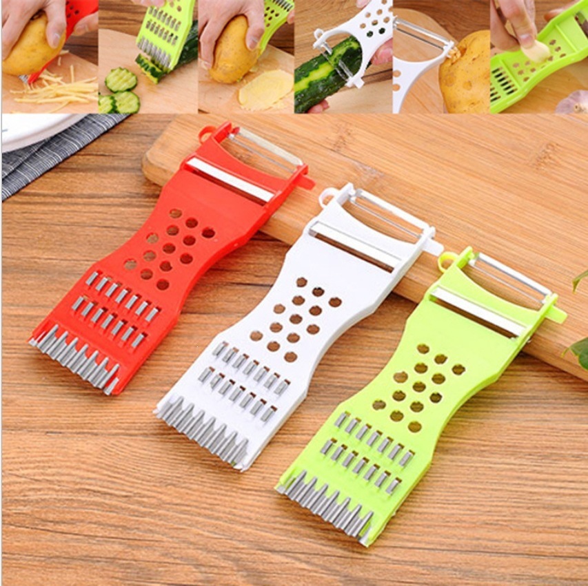 Cortador de verduras multifuncional raspador de seda cortador de seda de papa limpiador de seda cortador de verduras artefactos de cocina cuchillo de pelado doméstico