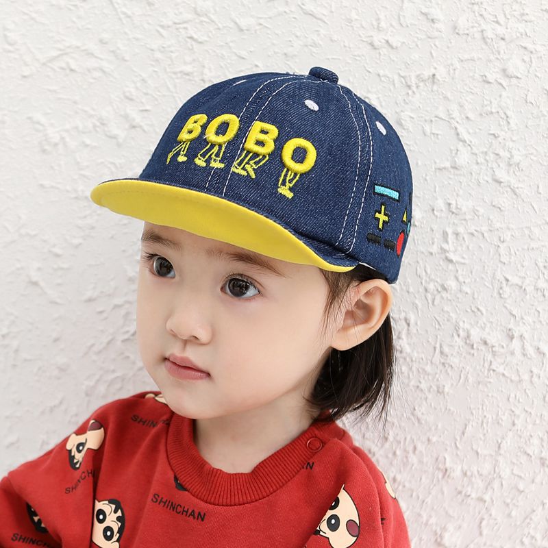 Boys fashion cowboy cap BOBO counting embroidery softbrimmed baseball cappicture1
